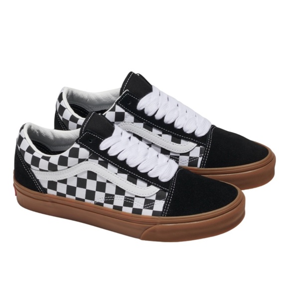 Vans Old Skool Fat Lace Checker Black Women 12.0 US Mens 10.5 US - Picture 1 of 10